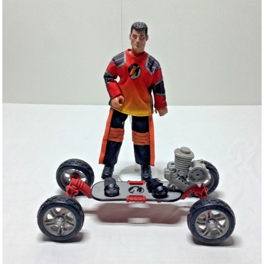 Action Man 12" Doll Hasbro 1993 Extreme Offroading Skateboard Vehicle